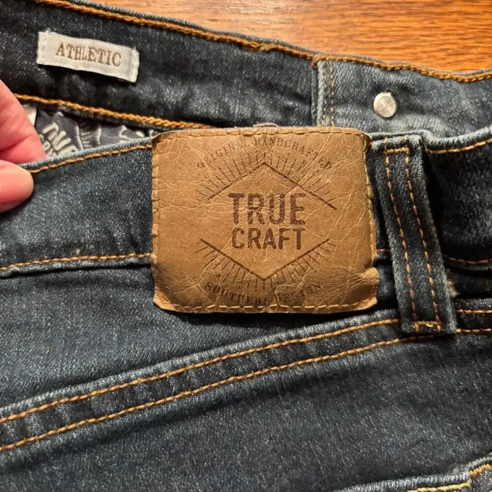 True Craft Athletic‎ Jeans Men's Size 30X30 (31X29) Stretch Mid Rise